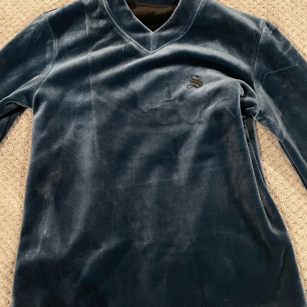 Velvet V-Neck Sweater